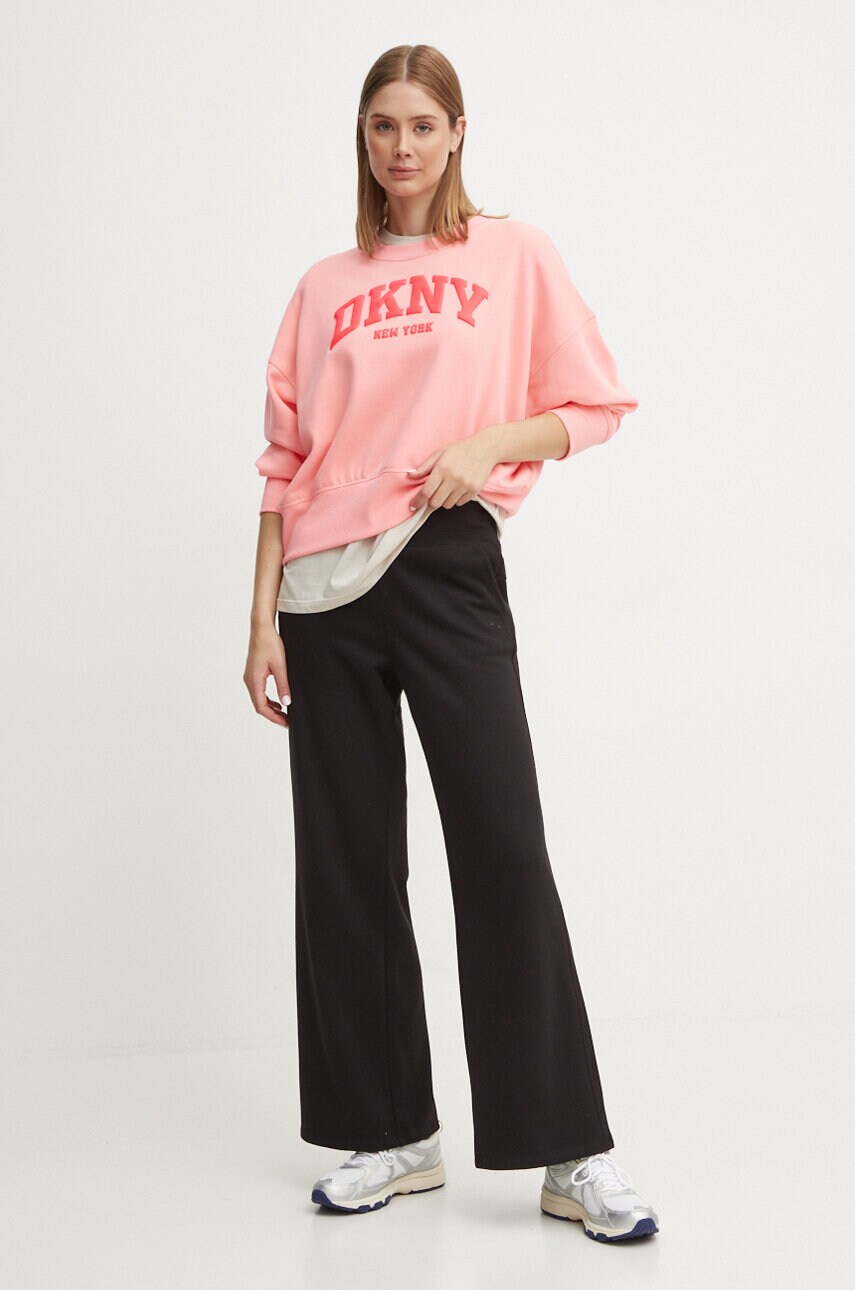 Бавовняна футболка Dkny жіноча колір бежевий DP4T9812