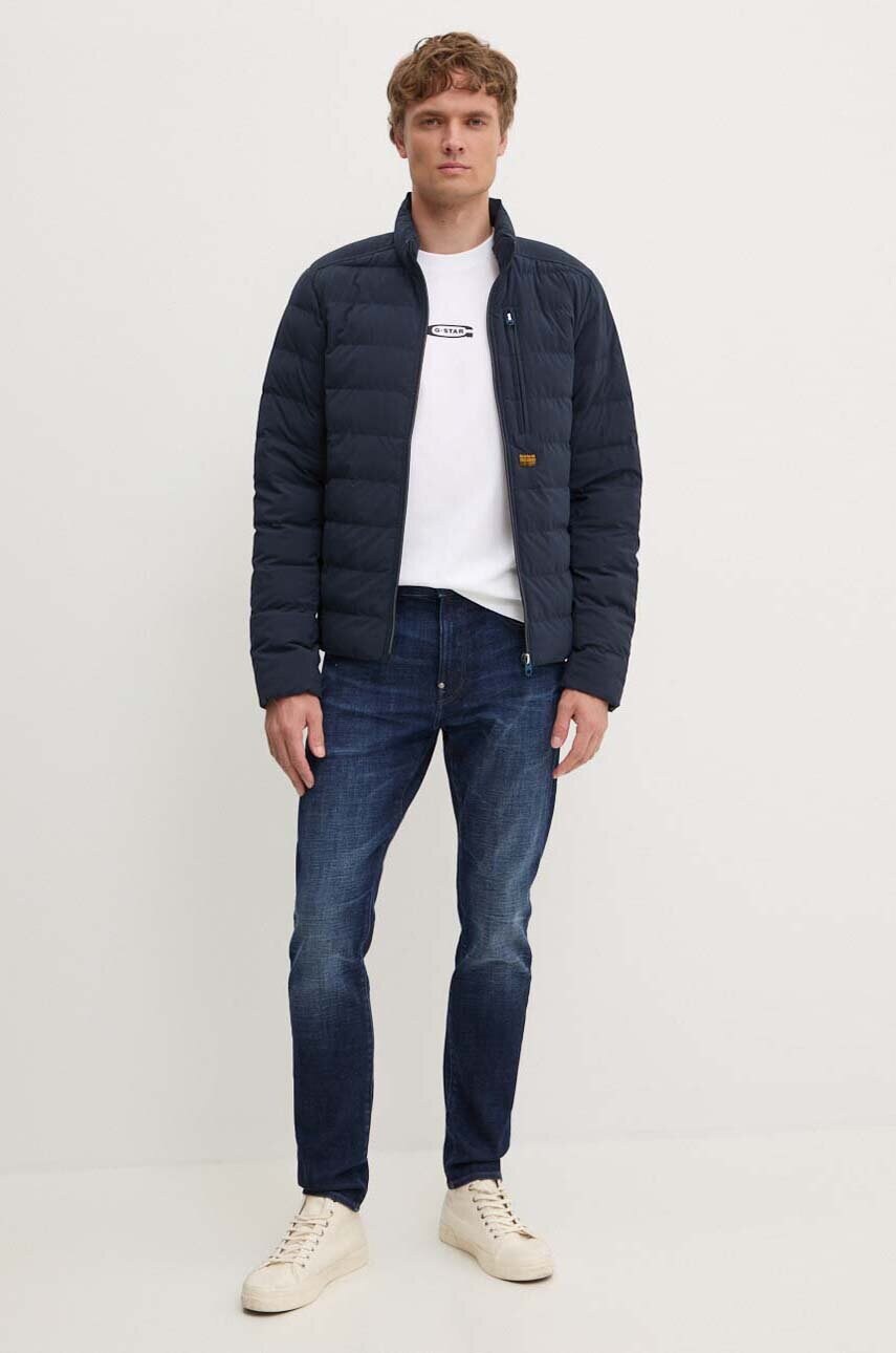Бавовняна футболка G-Star Raw чоловіча колір білий з принтом D25093-C784