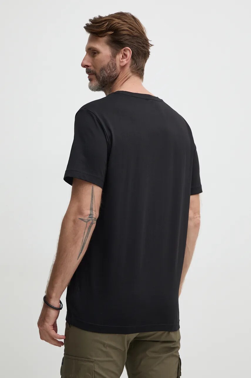 Бавовняна футболка Calvin Klein Jeans чоловіча колір чорний з принтом J30J326867