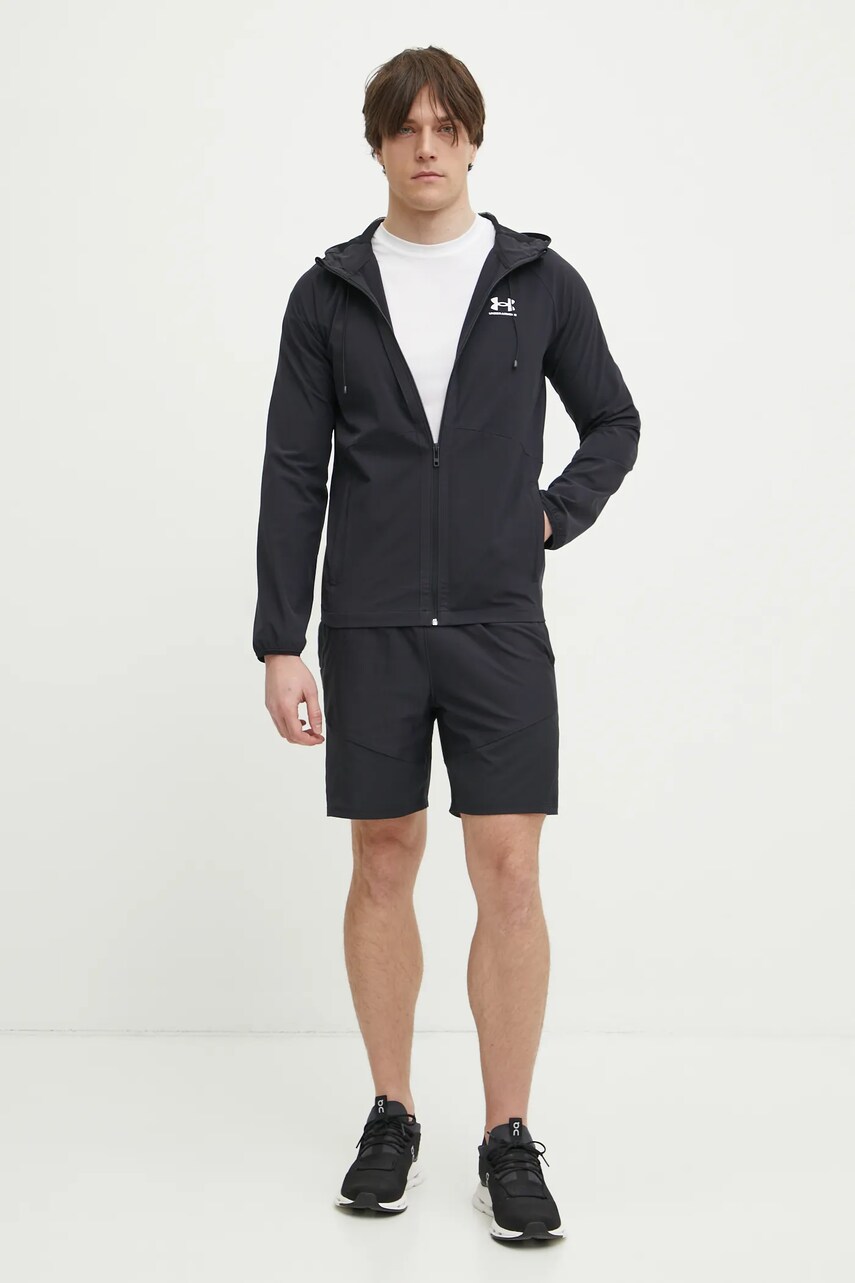 Бігова футболка Under Armour Launch колір чорний однотонна 1382582