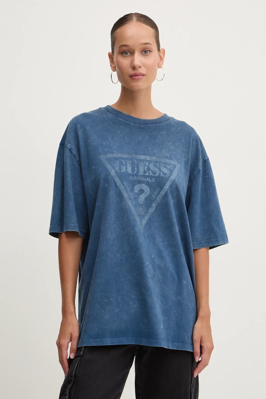 Бавовняна футболка Guess Originals з принтом M4BI13 K8FQ4