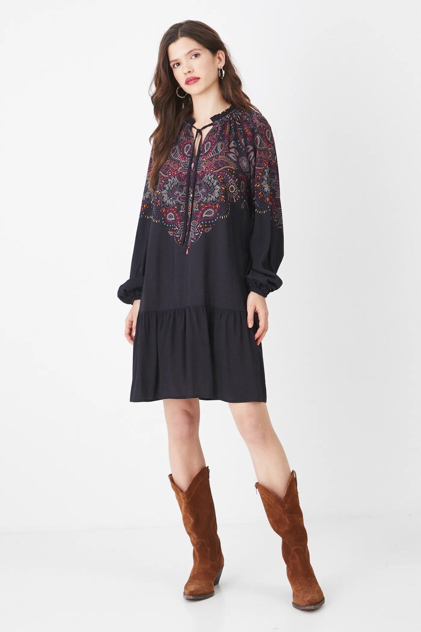 Сукня Medicine колір чорний mini oversize