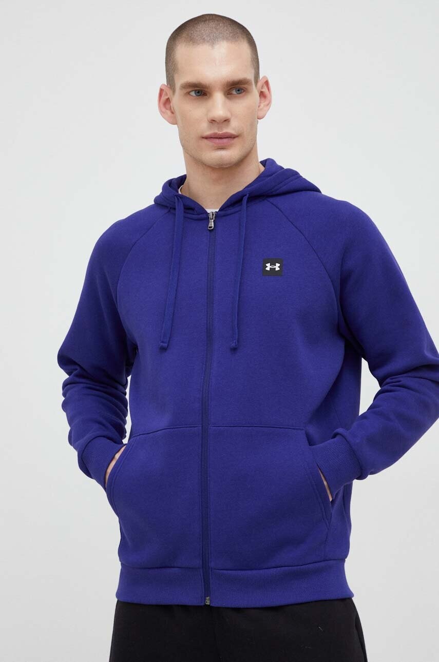 Кофта Under Armour чоловіча з капюшоном однотонна 1357111-424