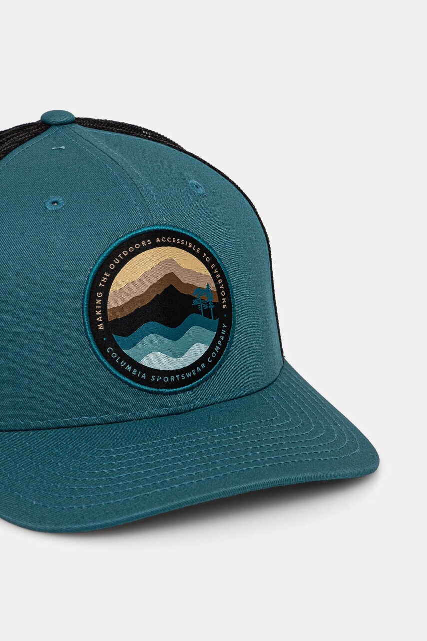 Кепка Columbia Mesh Snap Back колір зелений з аплікацією 1652541