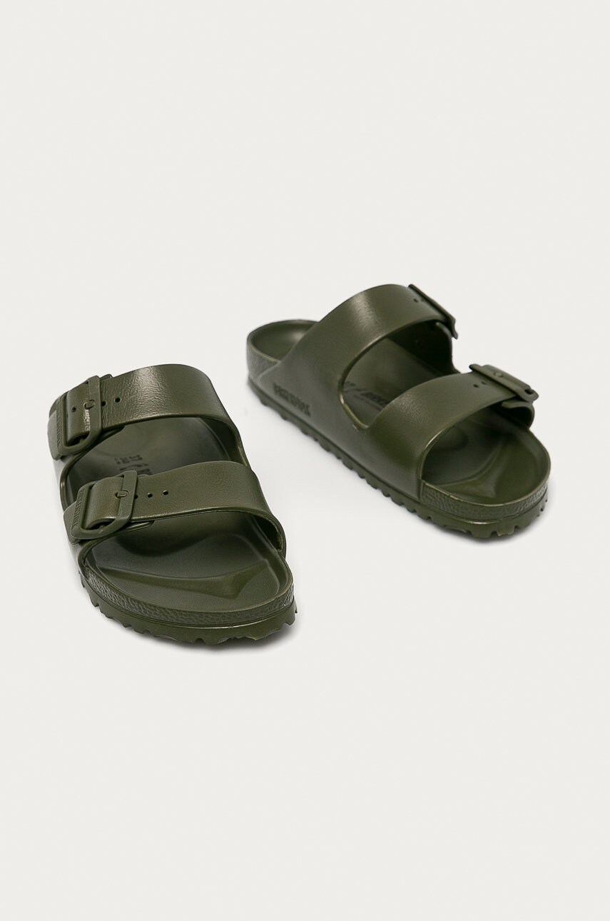 Шльопанці Birkenstock Arizona Eva жіночі колір зелений 1019152