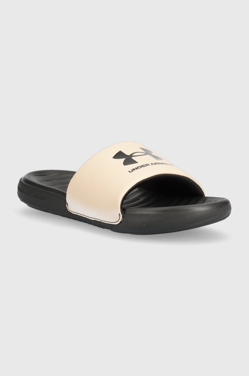 Шльопанці Under Armour жіночі колір бежевий 3023772-101