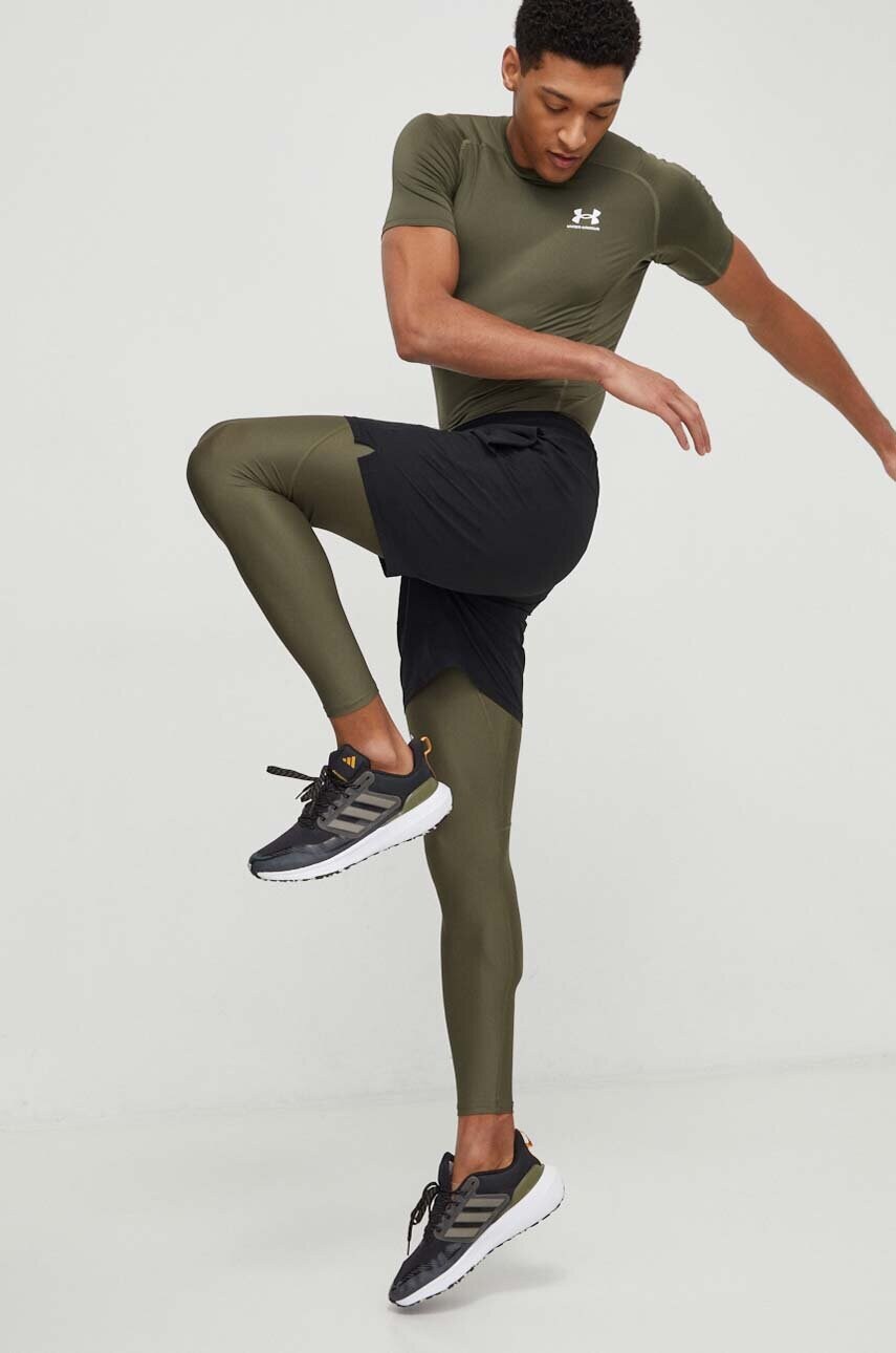 Легінси для тренувань Under Armour чоловічі колір зелений однотонні