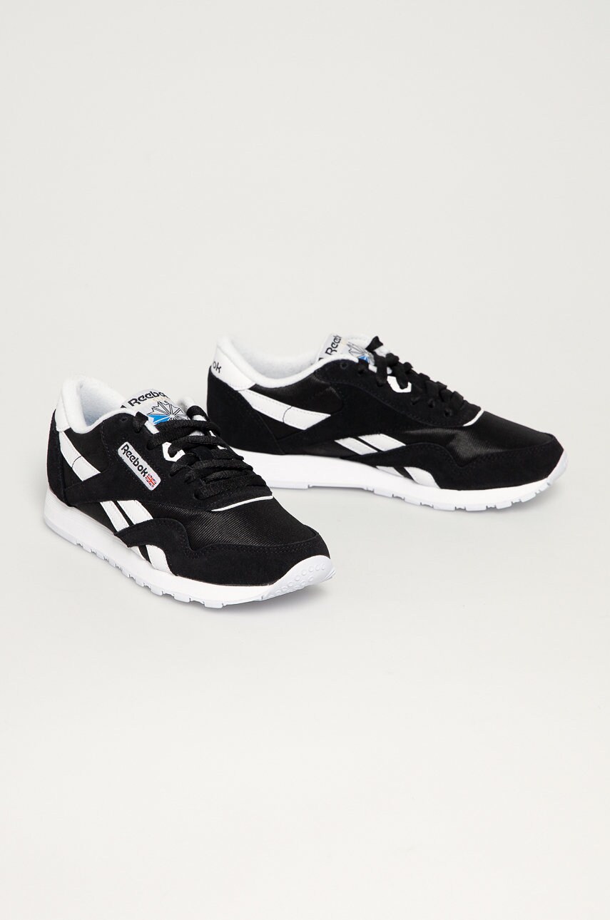 Черевики Reebok FV4506 колір чорний на плоскому ходу FV4506-BLK/WHT