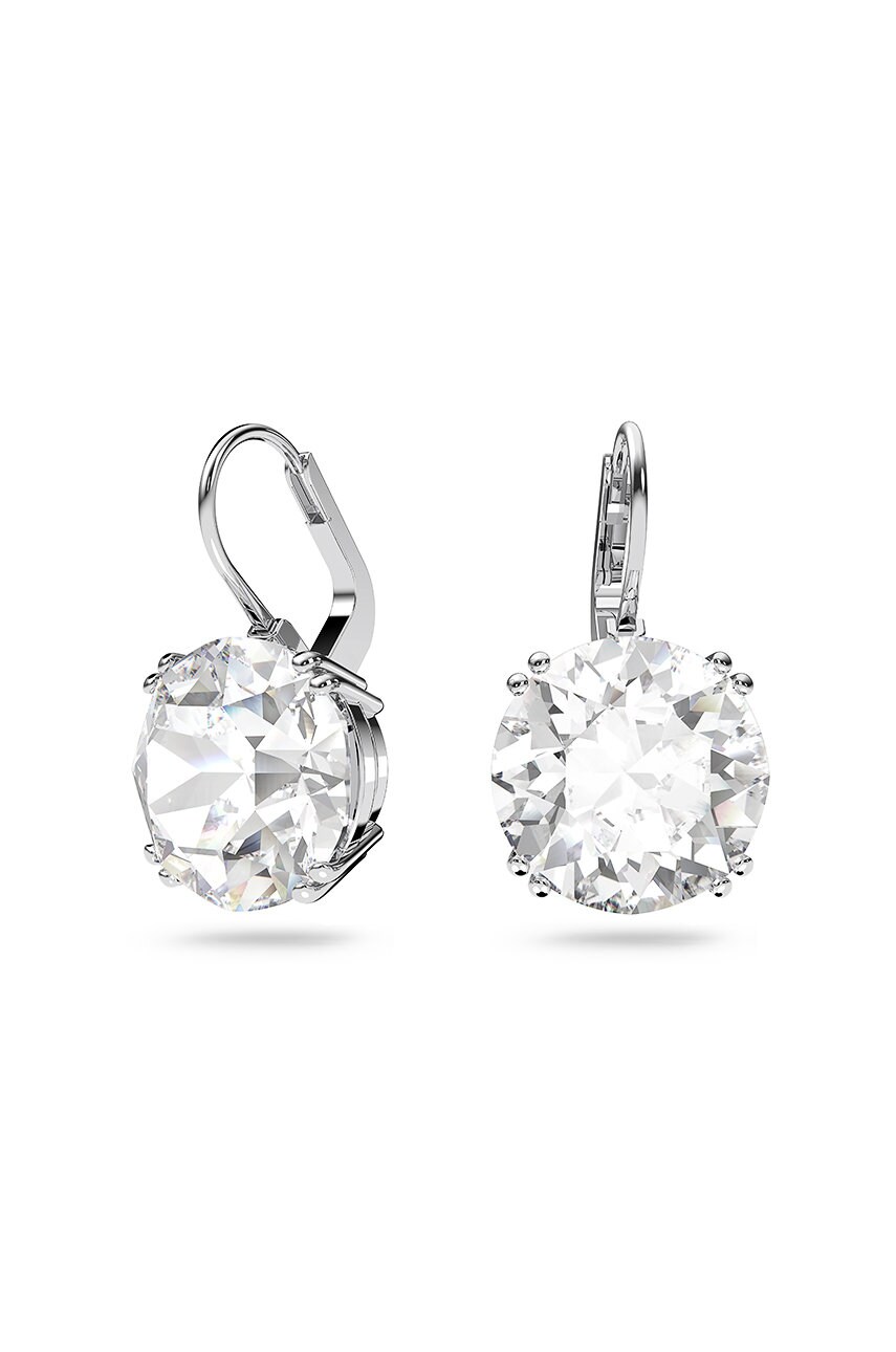 Сережки Swarovski колір срібний