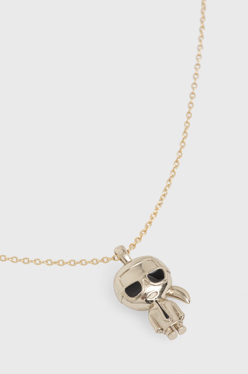 Срібне кольє Karl Lagerfeld колір золотий