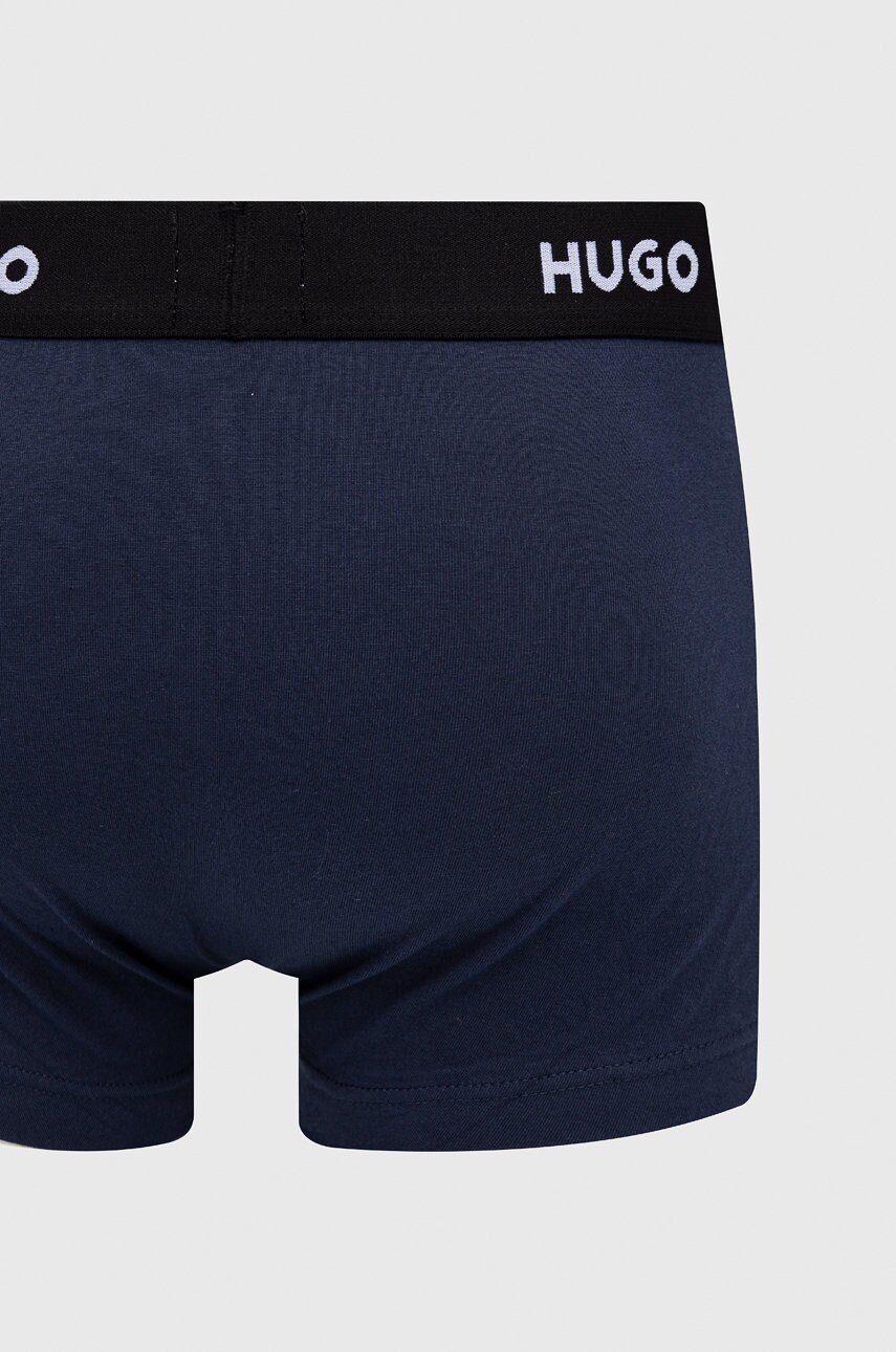 Боксери HUGO (3-pack) чоловічі колір синій