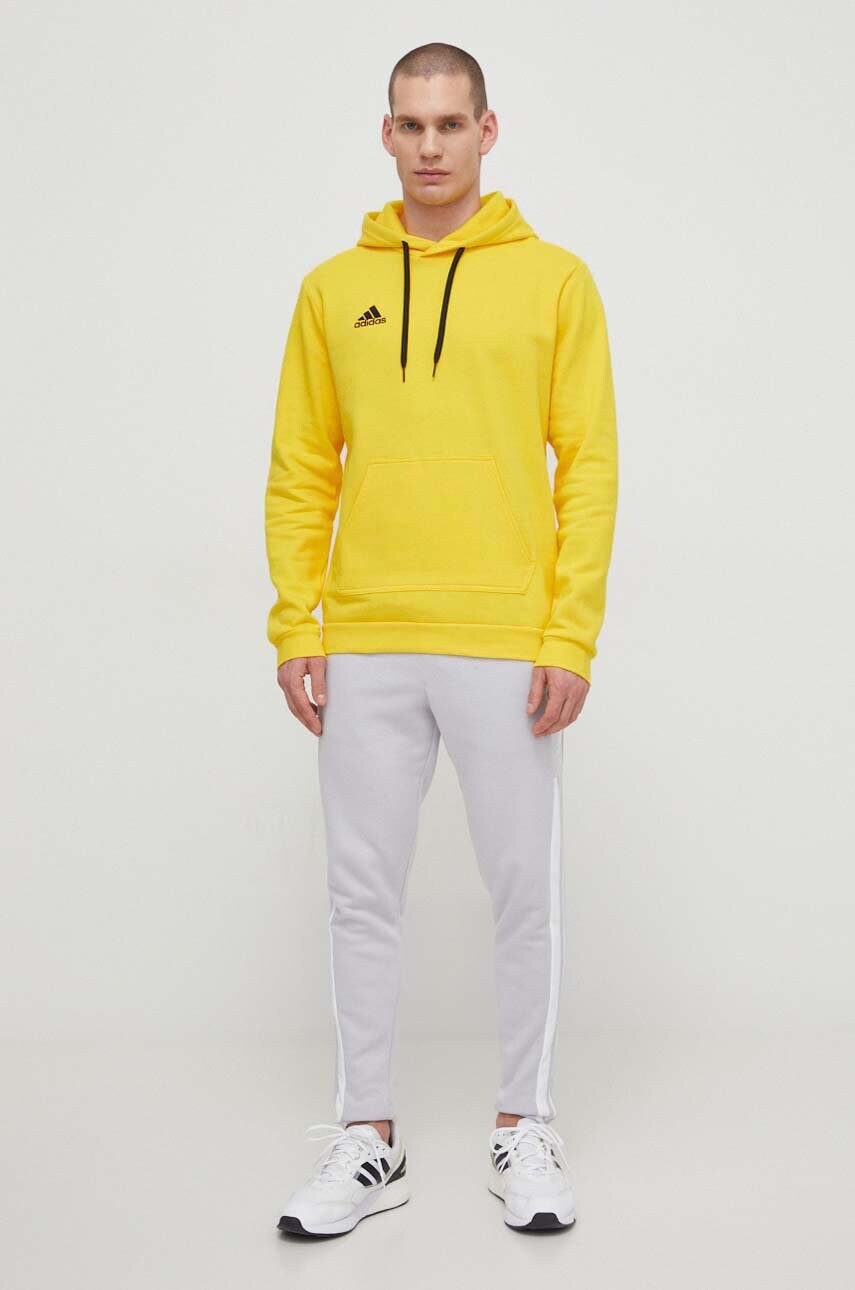 Кофта adidas Performance HI2140 чоловіча колір жовтий з аплікацією