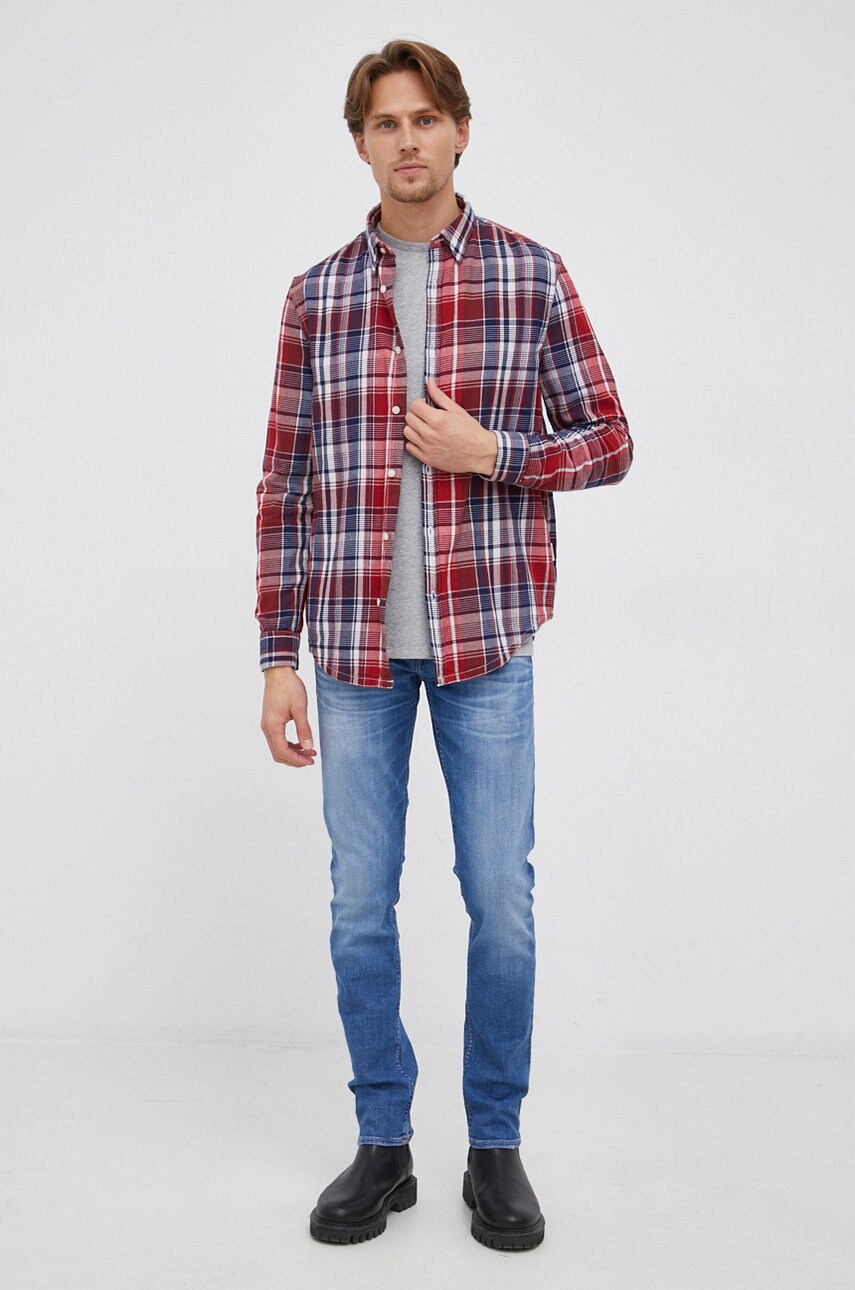 Футболка Pepe Jeans Original Basic 2 Long колір сірий меланж