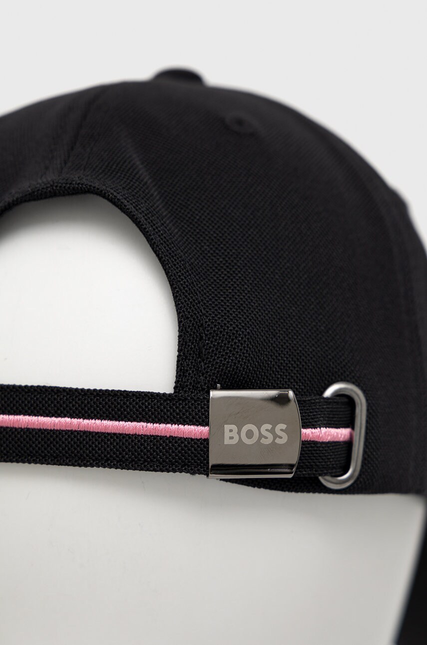 Кепка BOSS Boss Athleisure колір чорний з аплікацією