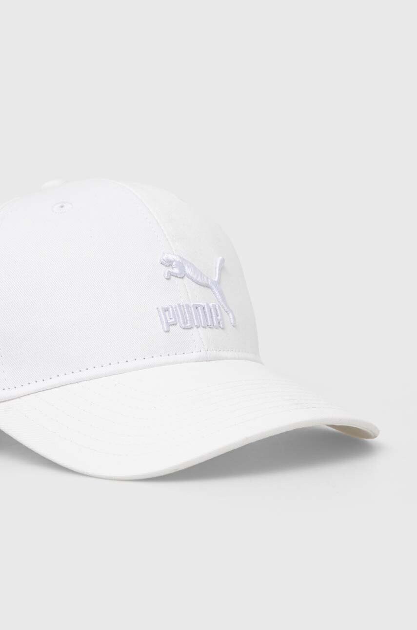 Бавовняна бейсболка Puma колір чорний з аплікацією 022554