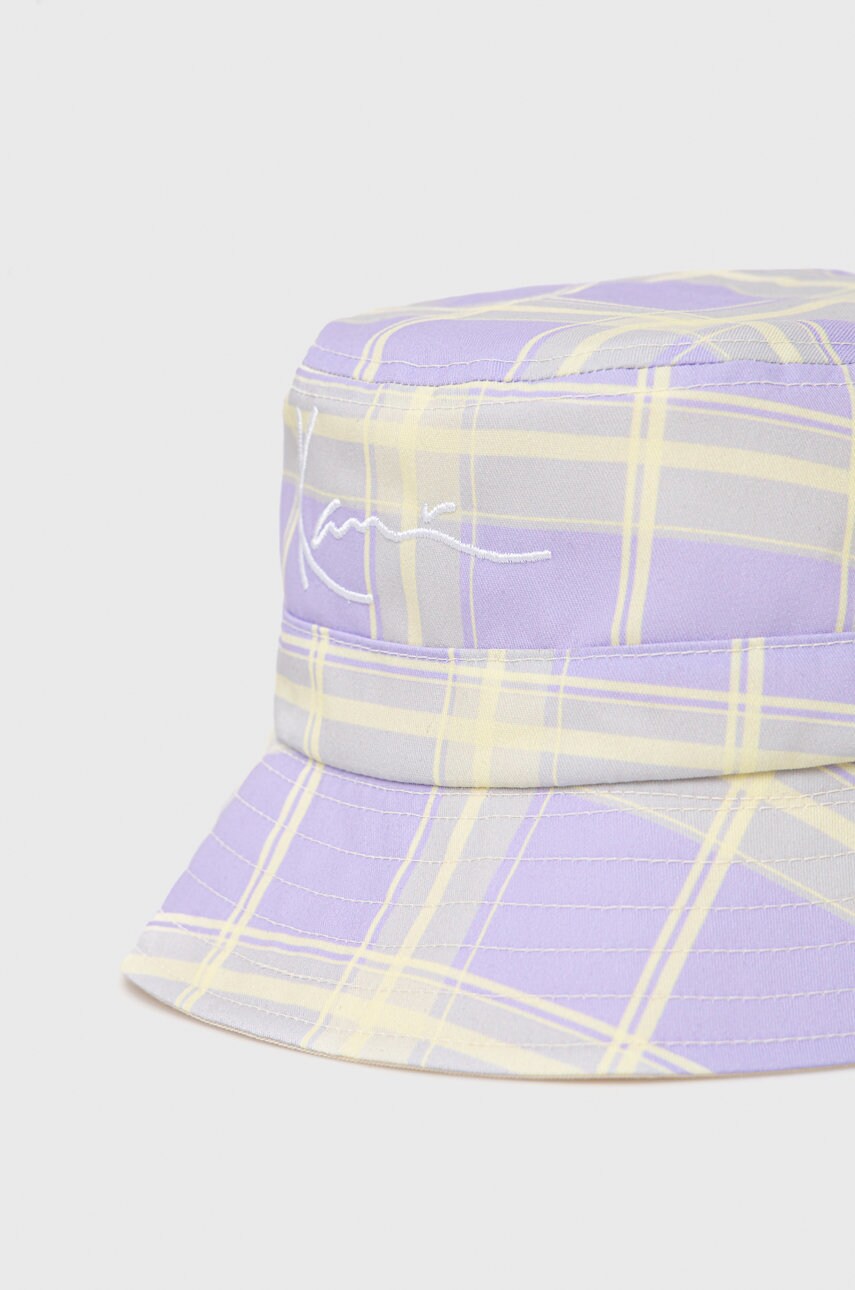 Двосторонній капелюх Karl Kani колір фіолетовий KA2210431-purple
