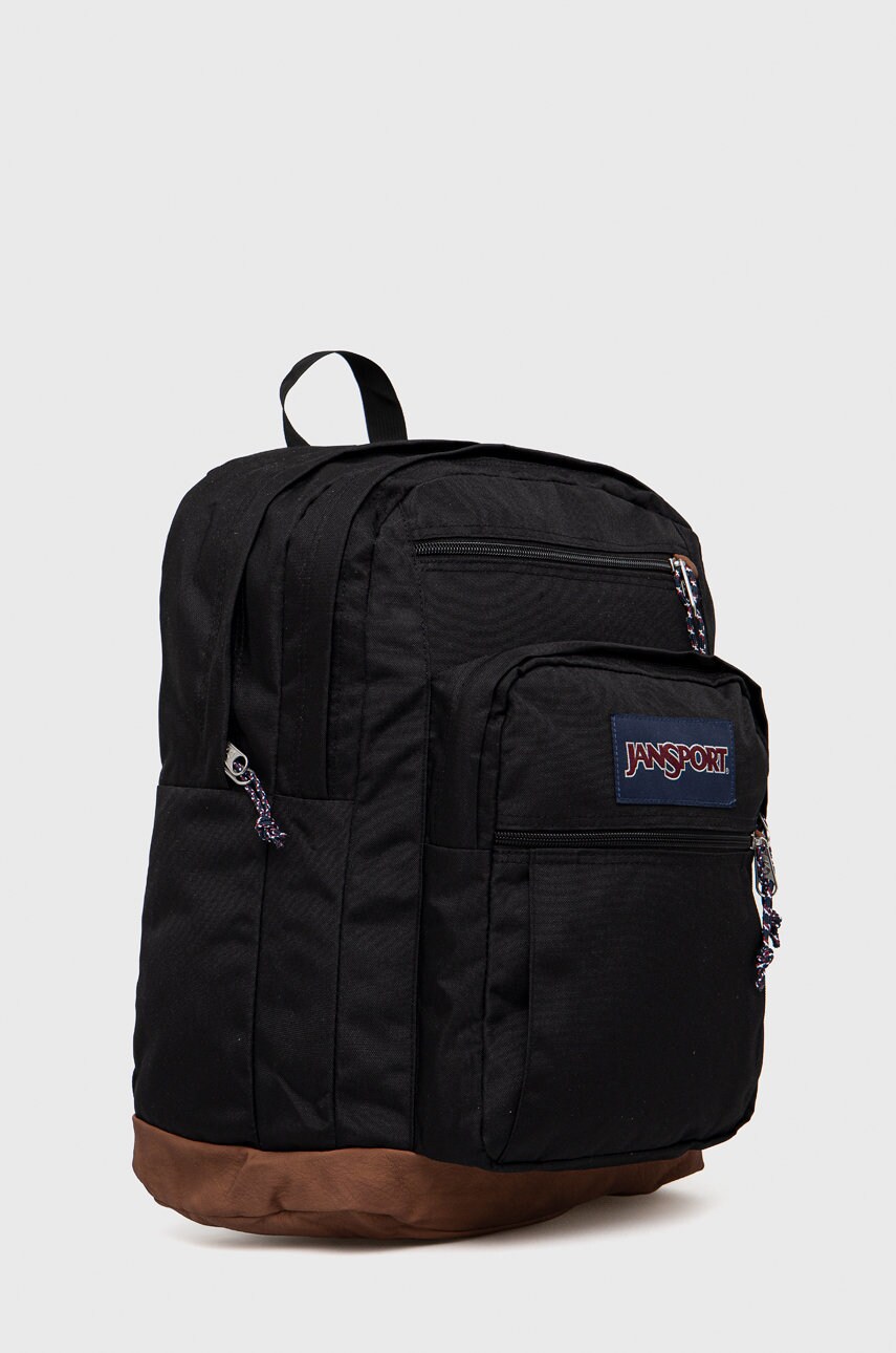 Рюкзак Jansport колір чорний великий з аплікацією