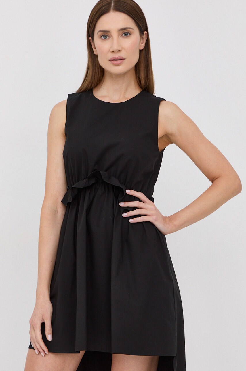 Сукня Red Valentino колір чорний midi розкльошена