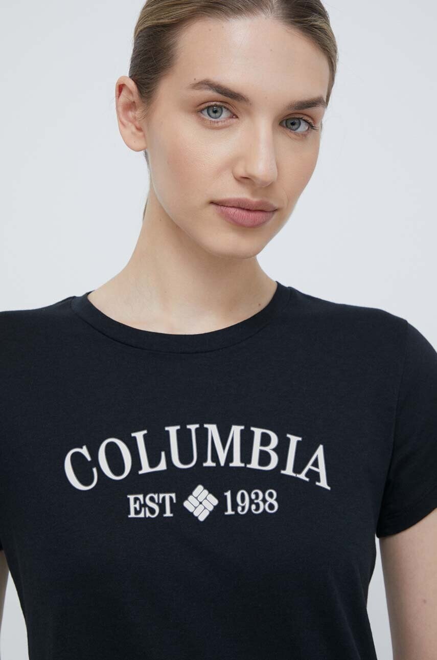Футболка Columbia жіночий колір чорний