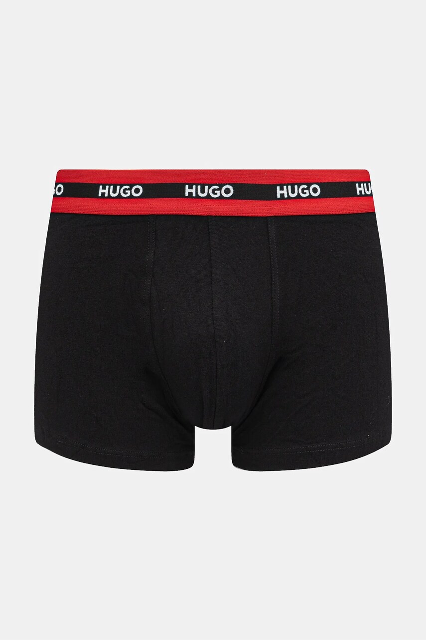 Боксери HUGO 3-pack чоловічі колір чорний 50492375