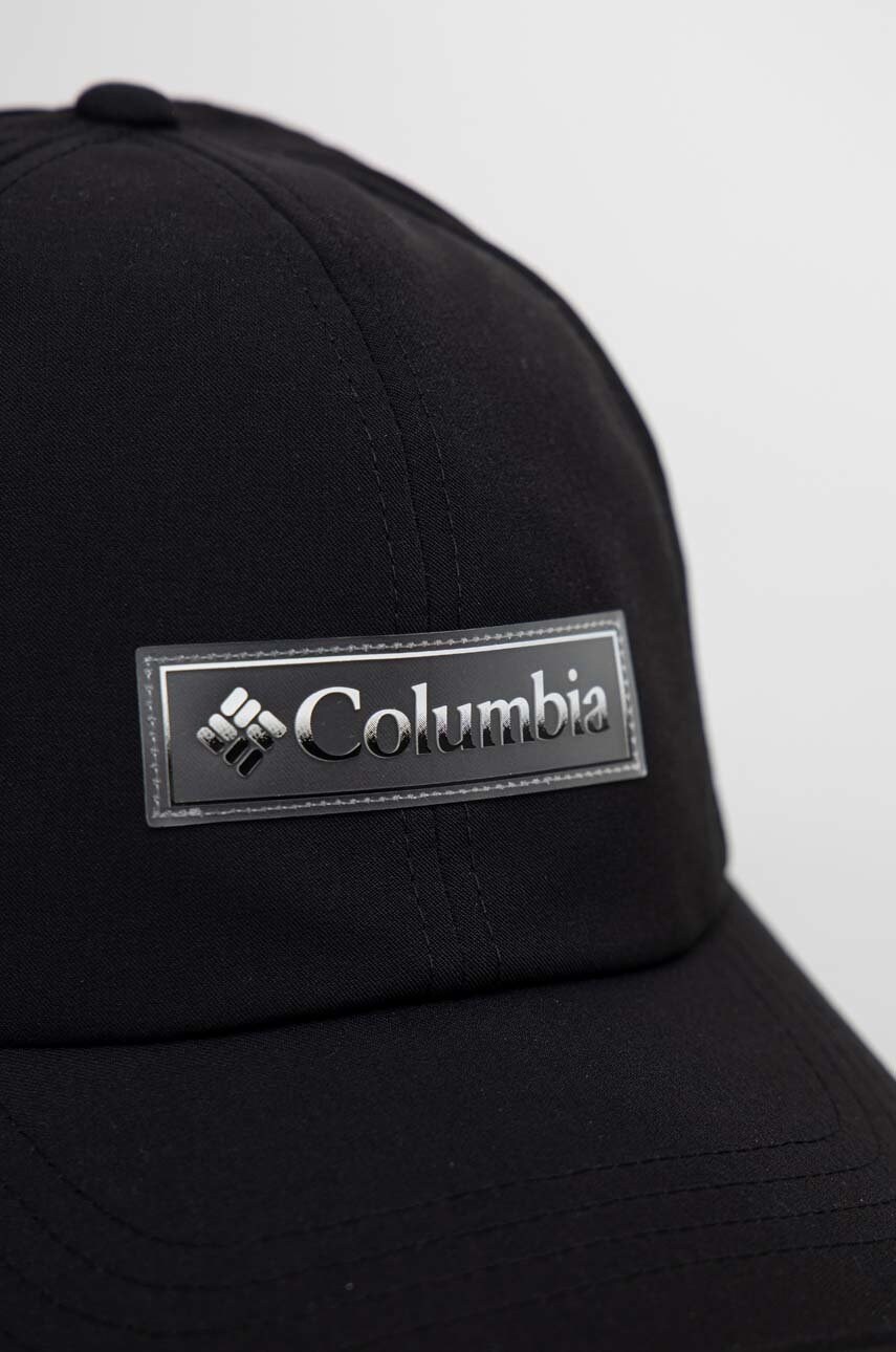 Кепка Columbia колір чорний з аплікацією