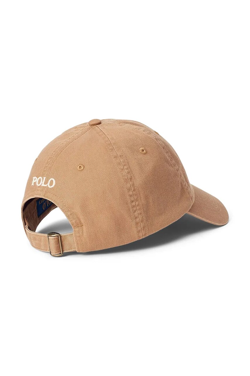 Бавовняна бейсболка Polo Ralph Lauren колір жовтий однотонна 211912843