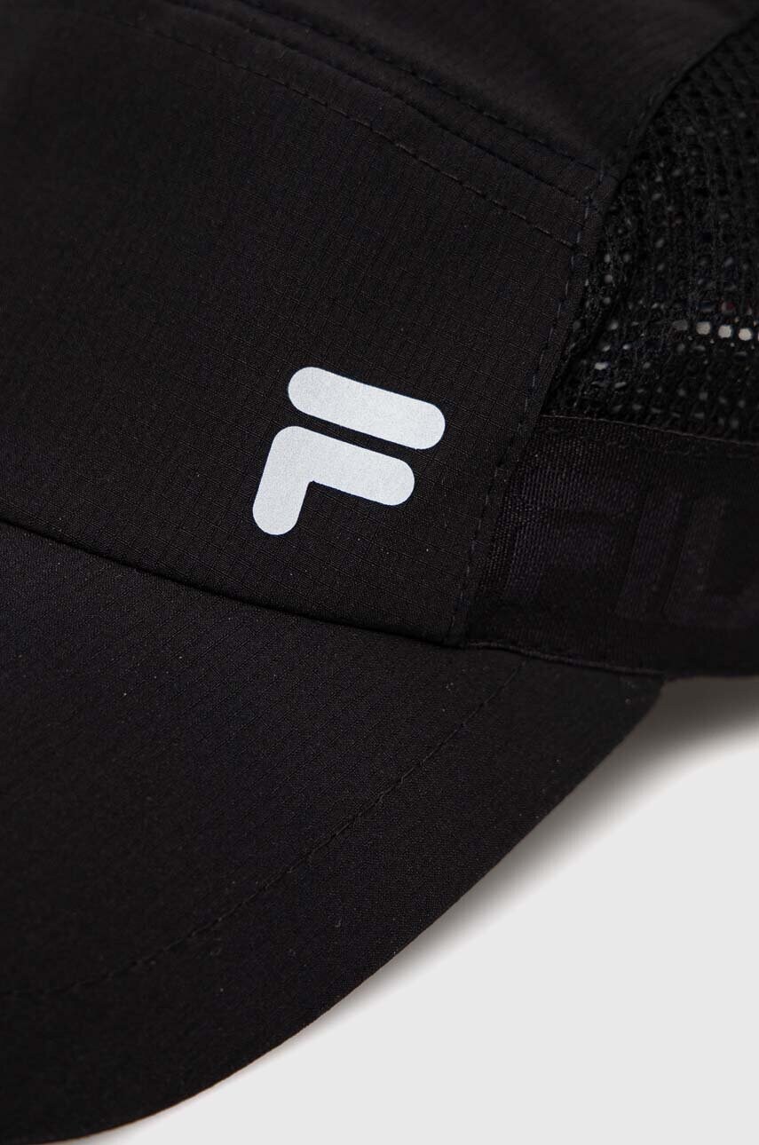 Кепка Fila колір чорний однотонна