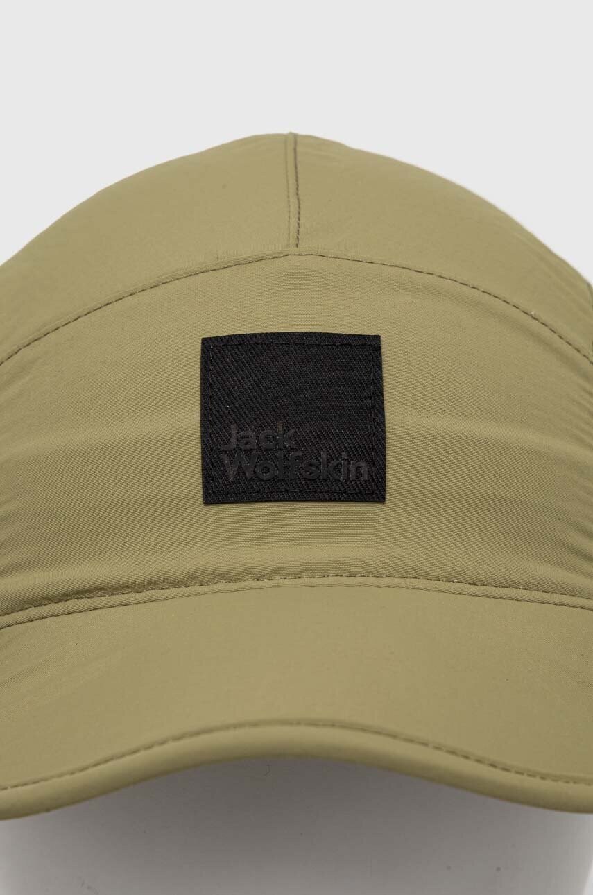 Кепка Jack Wolfskin Road Trip колір зелений однотонна