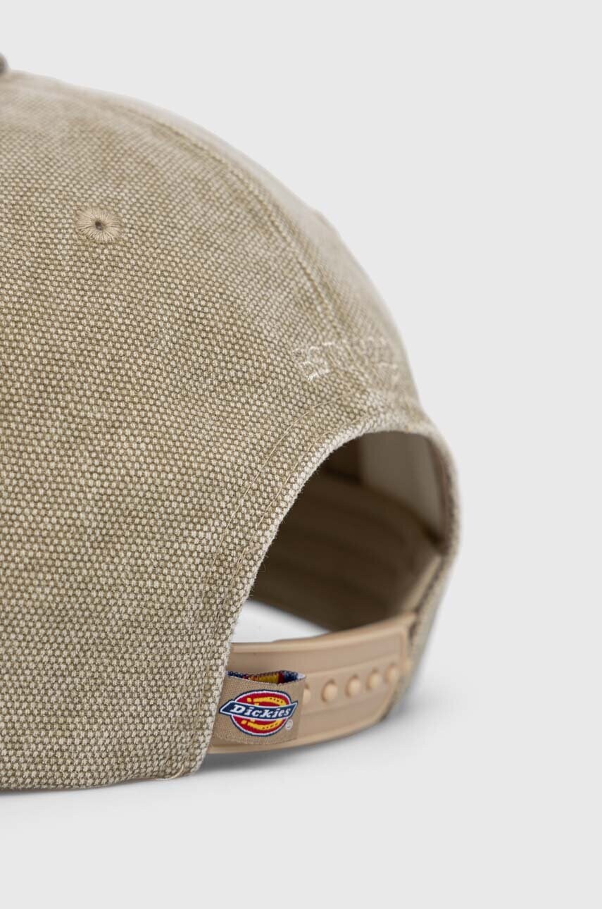 Бавовняна бейсболка Dickies колір зелений з аплікацією