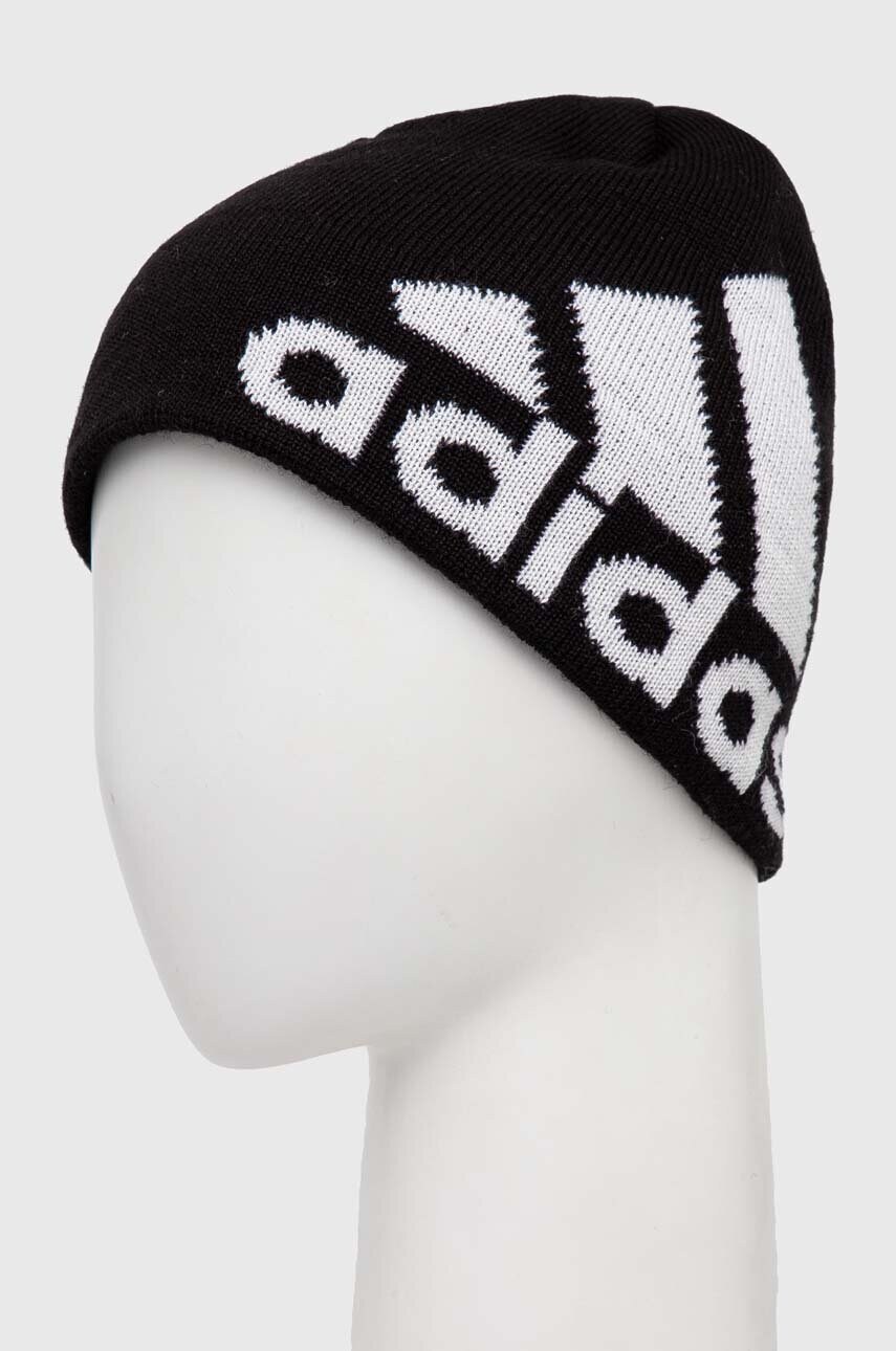 Шапка з домішкою вовни adidas Performance колір чорний IB2645
