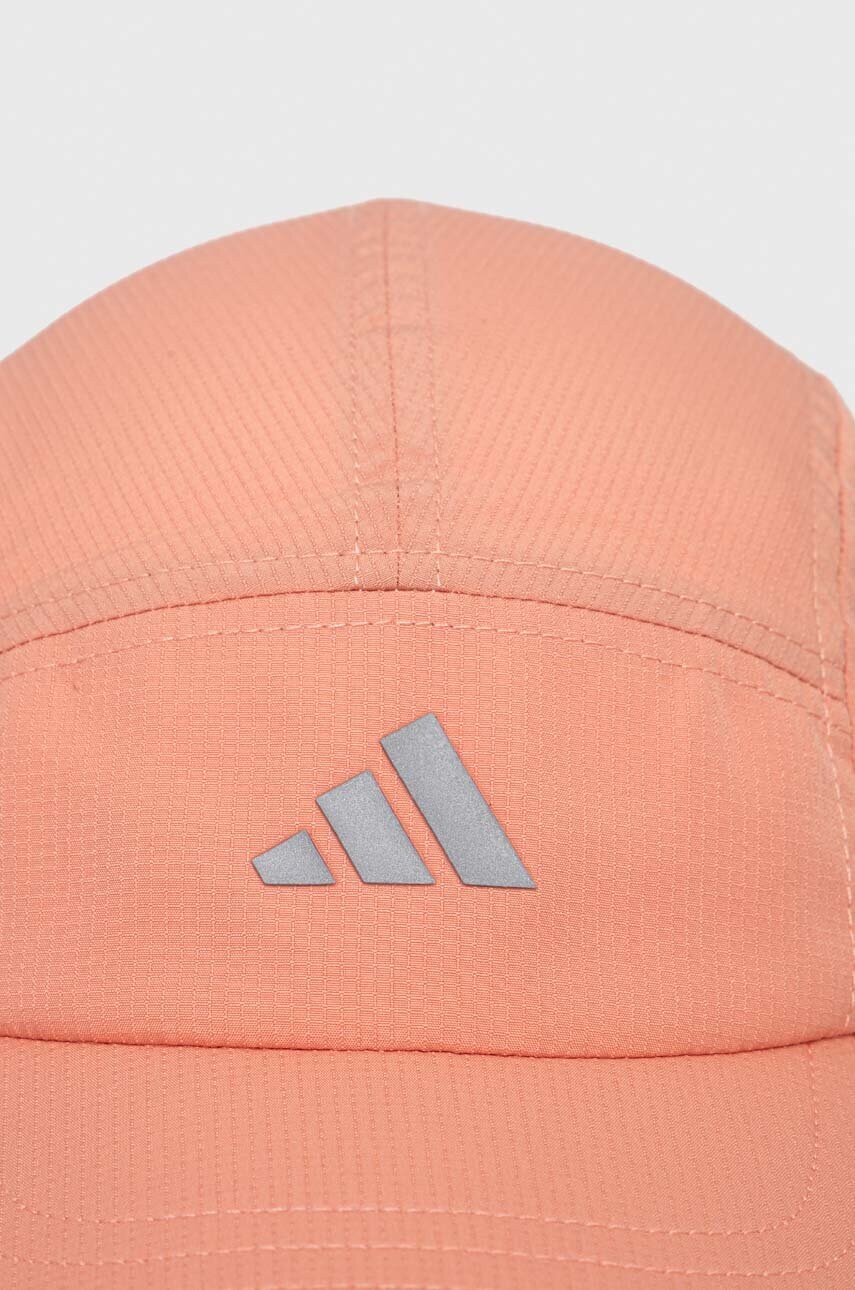 Кепка adidas Performance колір помаранчевий однотонна