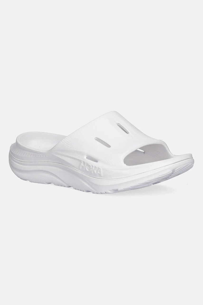 Шльопанці Hoka One One ORA Recovery Slide 3 чоловічі колір білий