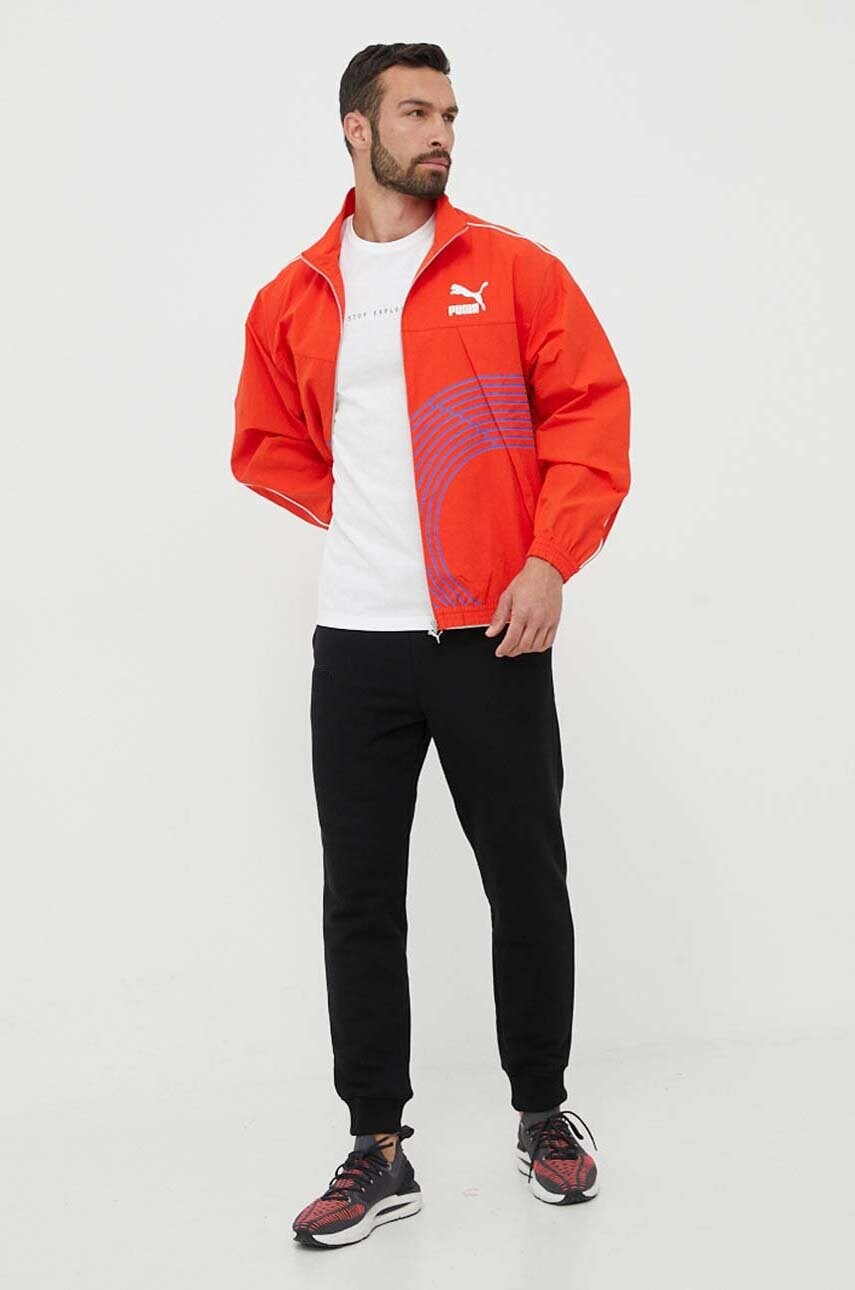 Куртка Puma чоловіча колір помаранчевий перехідна