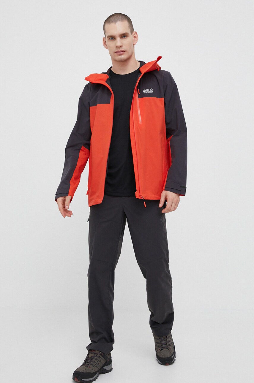 Куртка Jack Wolfskin Go Hike чоловіча колір червоний