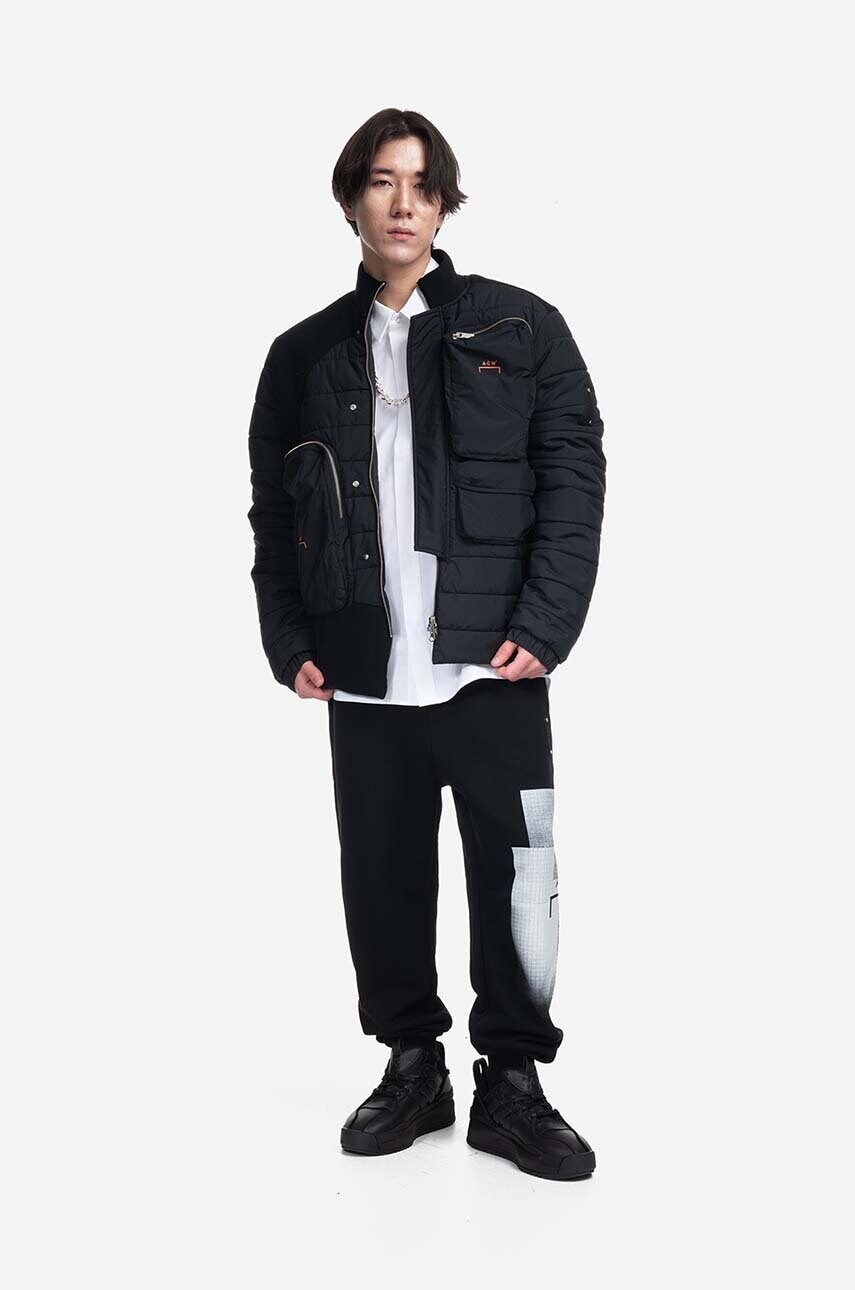 Куртка A-COLD-WALL* Asymmetric Padded Jacket чоловіча колір чорний перехідна ACWMO154-VOLTRED