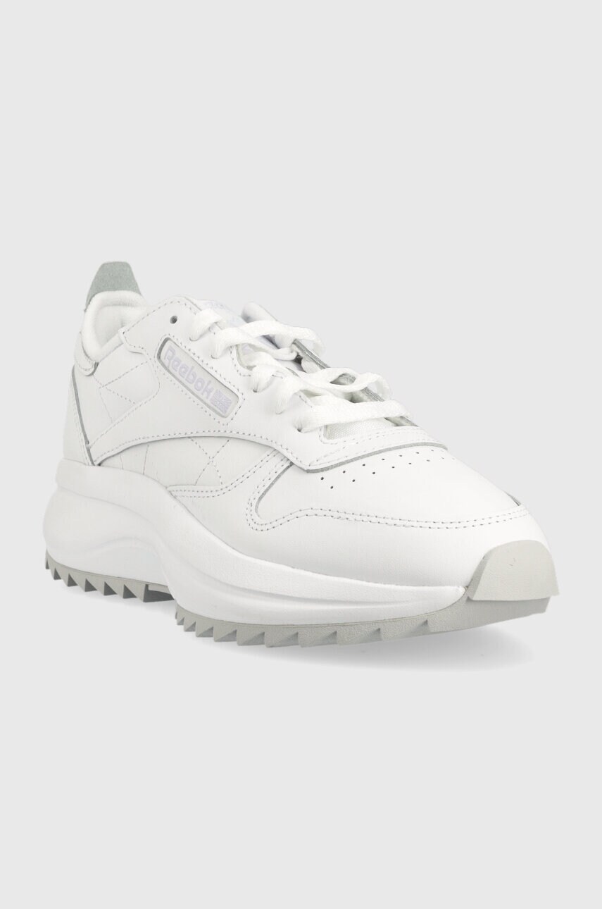 Шкіряні кросівки Reebok Classic Leather SP Extra колір білий HQ7196-WH/OGR/LIL