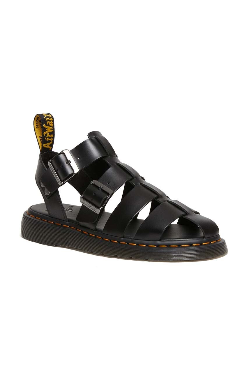 Шкіряні сандалі Dr. Martens Garin жіночі колір чорний DM30766001 DM30766001-Black