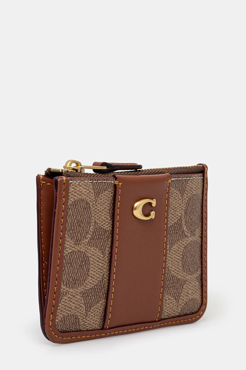 Гаманець Coach жіночий колір коричневий