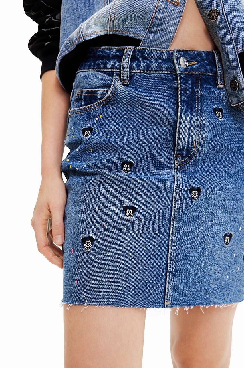 Джинсова спідниця Desigual mini пряма
