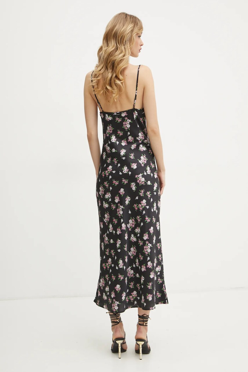 Сукня Guess колір чорний maxi пряма