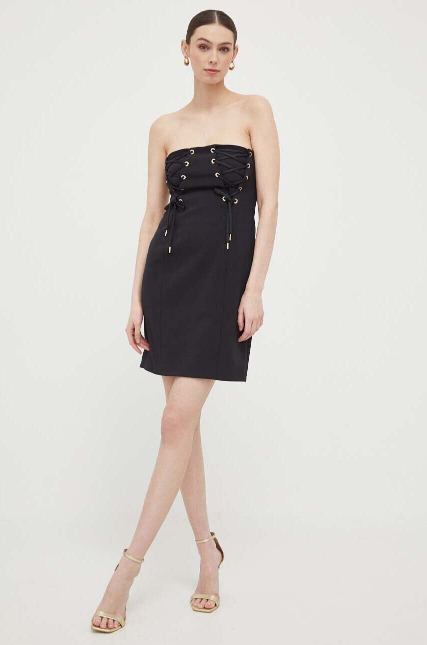 Сукня Pinko колір чорний mini oversize