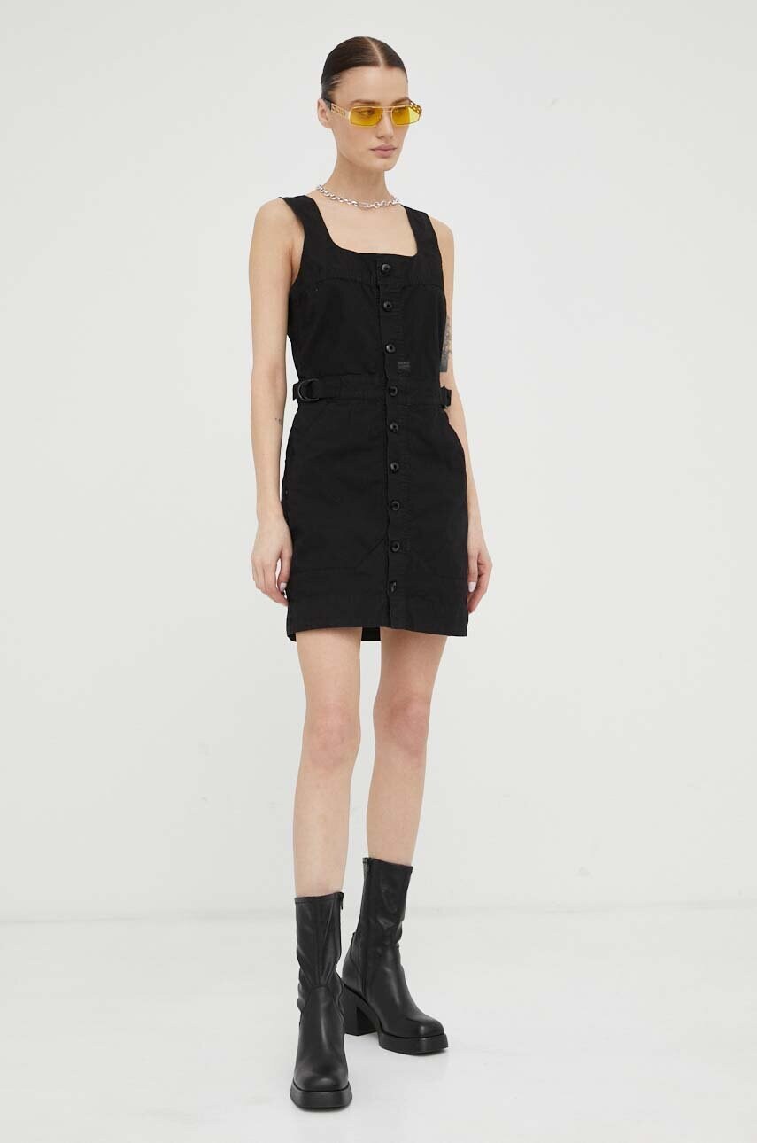 Сукня G-Star Raw колір чорний mini облягаюча