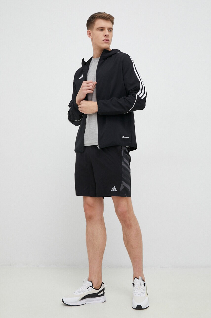 Тренувальна футболка adidas Performance Training Essential колір сірий меланж