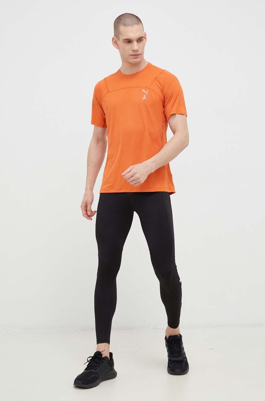 Бігова футболка Puma Seasons колір помаранчевий однотонна