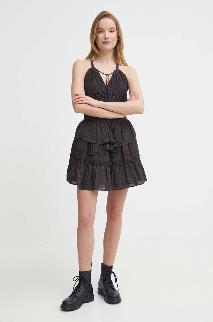 Блузка Pepe Jeans DAISY жіноча колір чорний однотонна PL304821