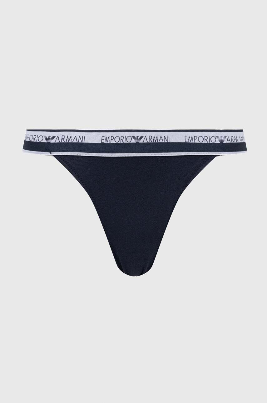 Стринги Emporio Armani Underwear 2-pack колір синій
