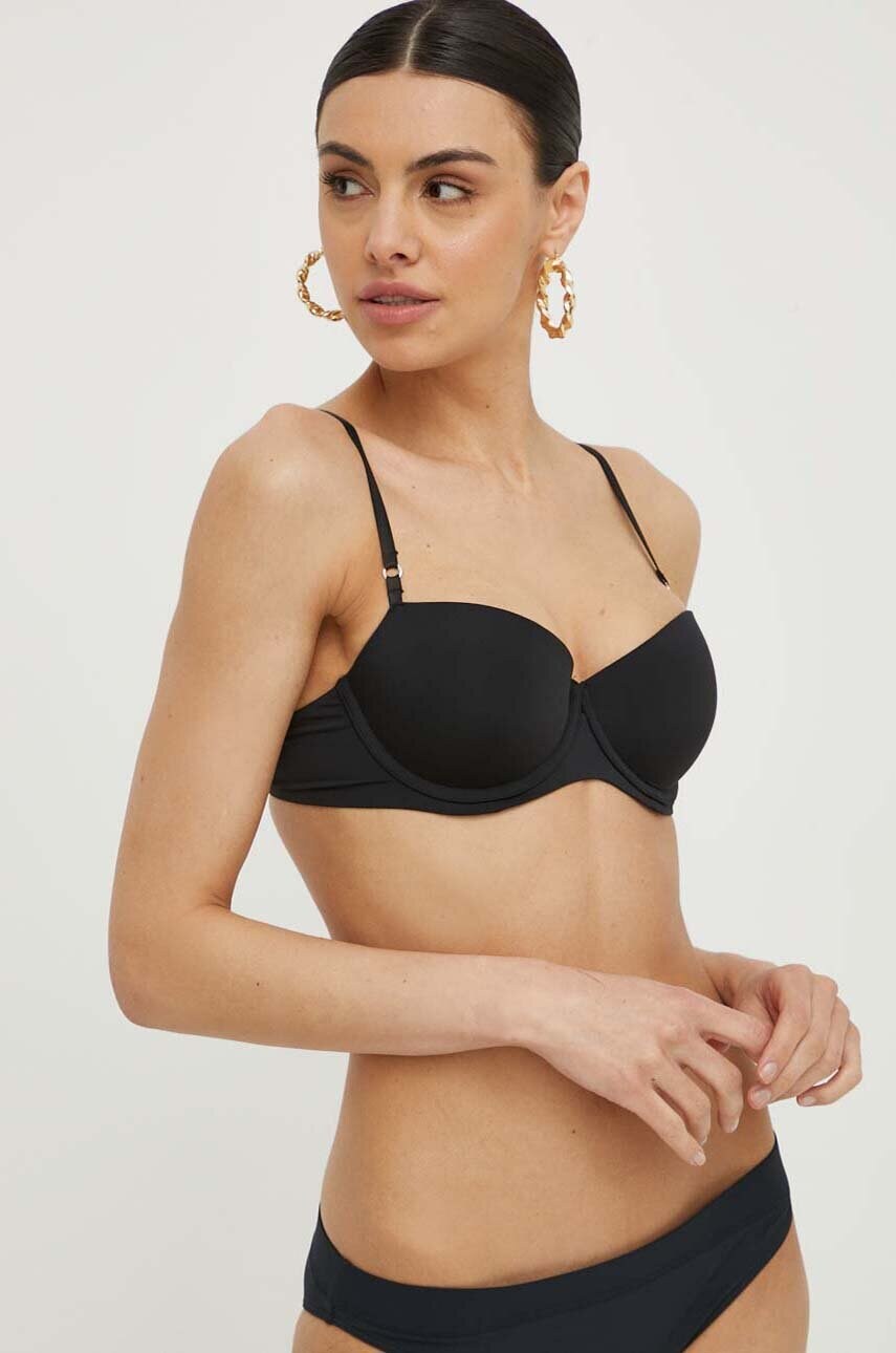 Бюстгальтер Calvin Klein Underwear колір чорний однотонний