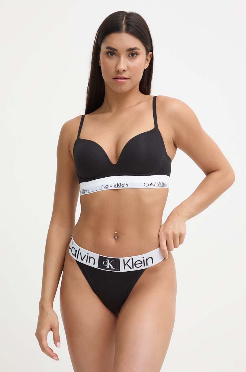 Бюстгальтер Calvin Klein Underwear колір чорний однотонний 000QF7623E