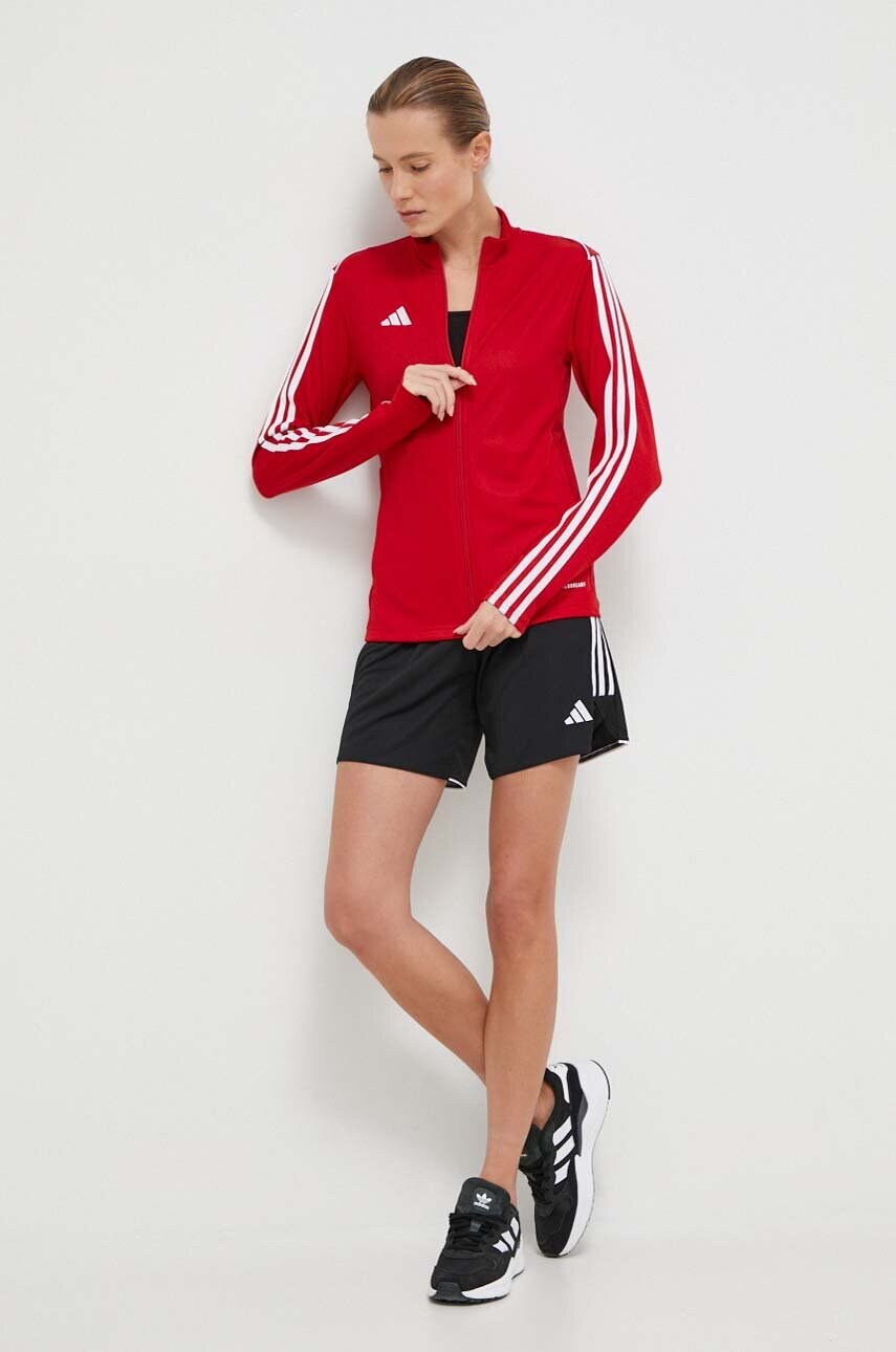 Тренувальна кофта adidas Performance Tiro 23 колір червоний з аплікацією