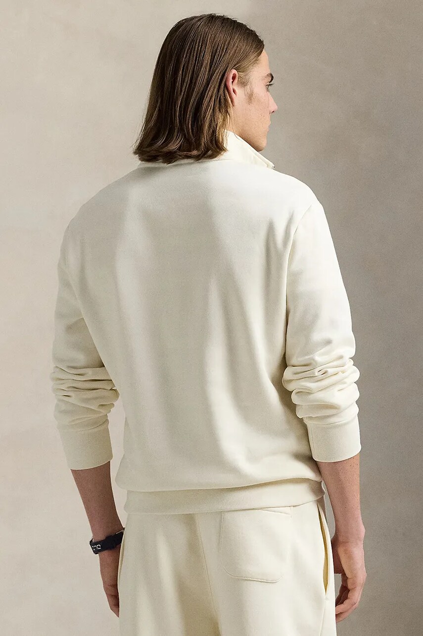 Кофта Polo Ralph Lauren чоловіча колір білий з принтом 710835766